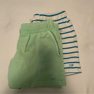 Vineyard Vines Green and White Kids Shorts Set